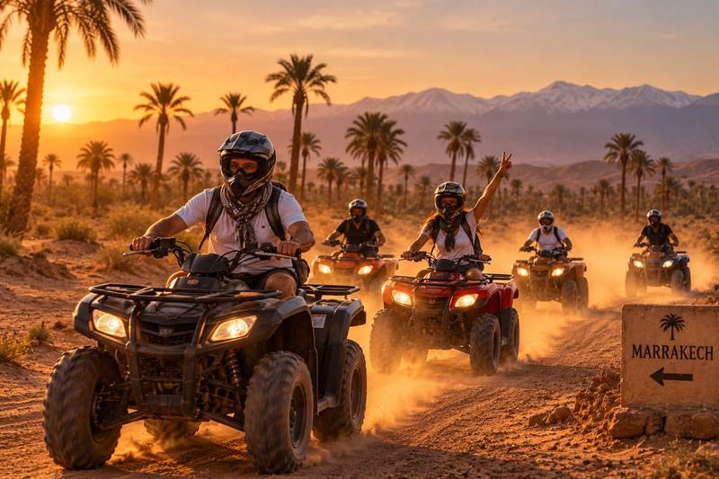 Quad dans le désert d’Agafay près de Marrakech